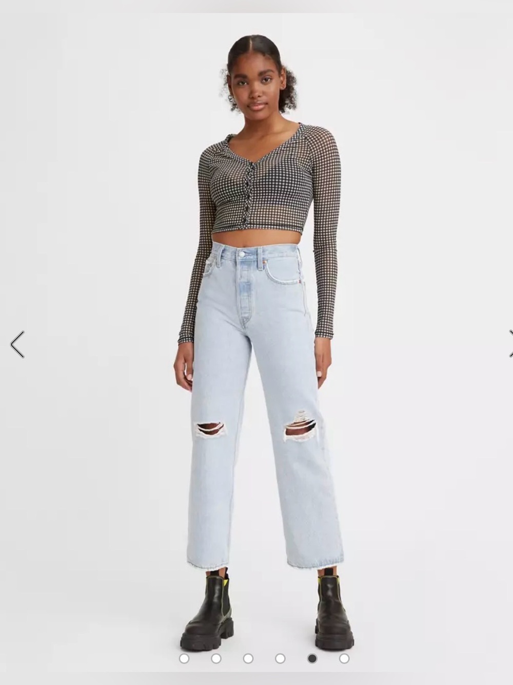 NWT Levi’s Ribcage Straight-Leg Ankle Jeans Sz 29